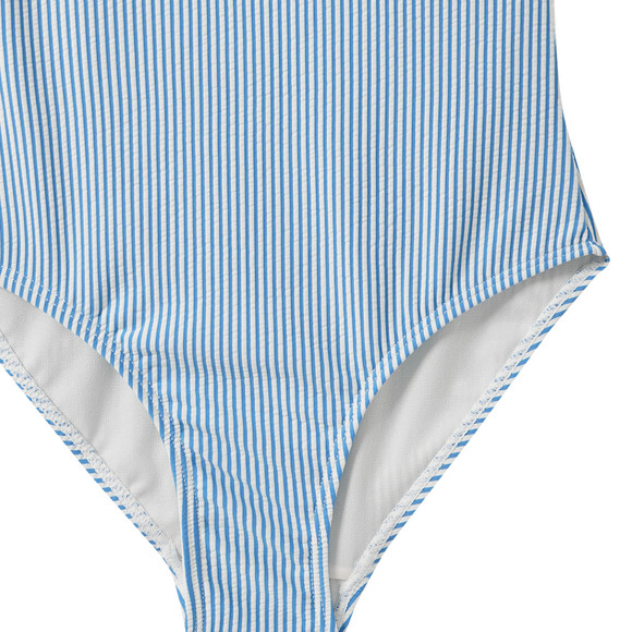 Mädchen Badeanzug mit Seersucker-Streifen