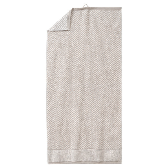 Handtuch mit Fischgrät-Muster