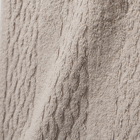 Duschtuch mit Zopfmuster