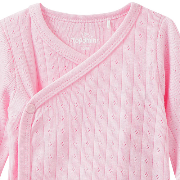 Newborn Wickelbody mit Lochmuster