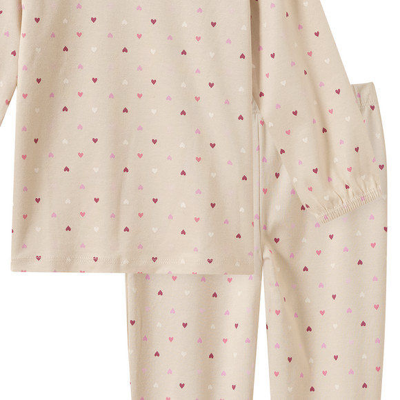 Baby-pyjama met hartjes allover