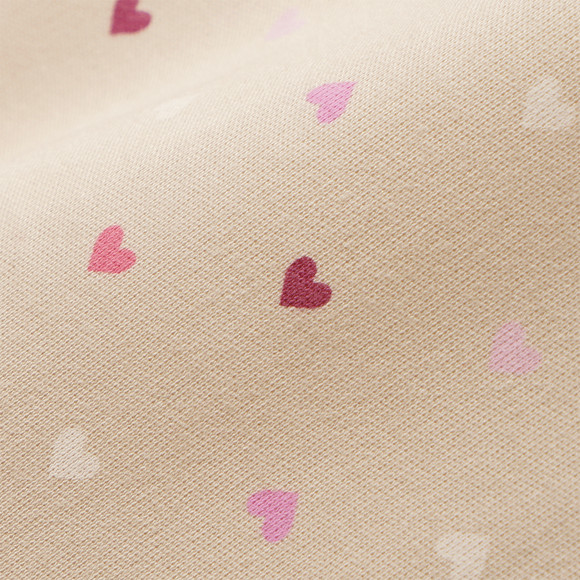Baby-pyjama met hartjes allover