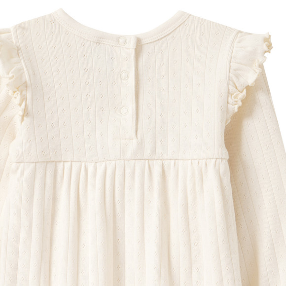Baby Bodykleid mit Ajour-Muster