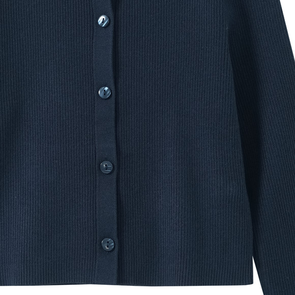 Mädchen Strickjacke mit Rippstruktur