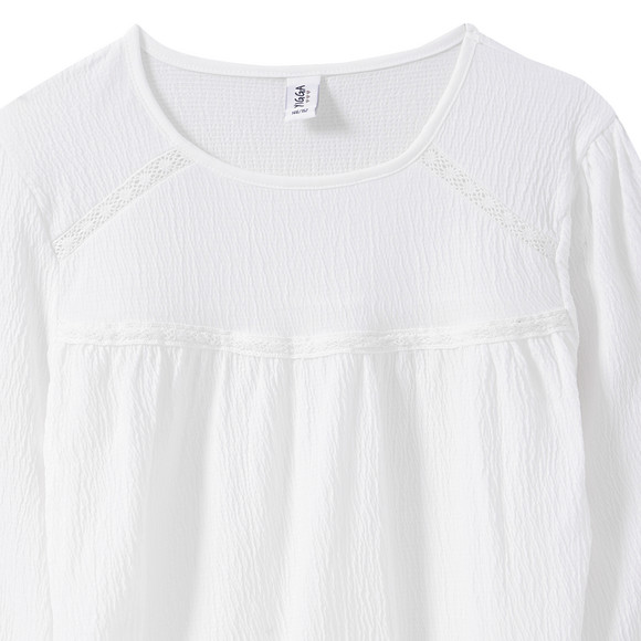 Meisjesblouse met kanten details