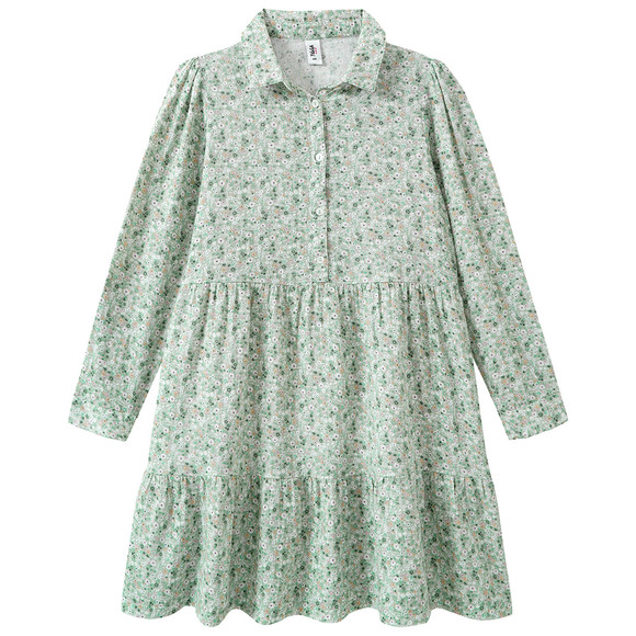 Mädchen Musselin-Kleid mit Blumen-Allover
