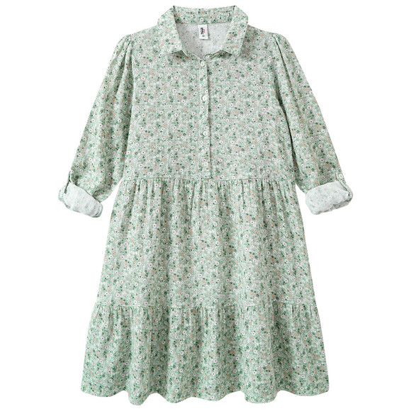 Mädchen Musselin-Kleid mit Blumen-Allover