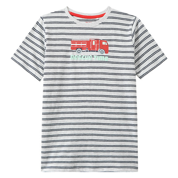 Jungen Shorty mit Feuerwehr-Motiv