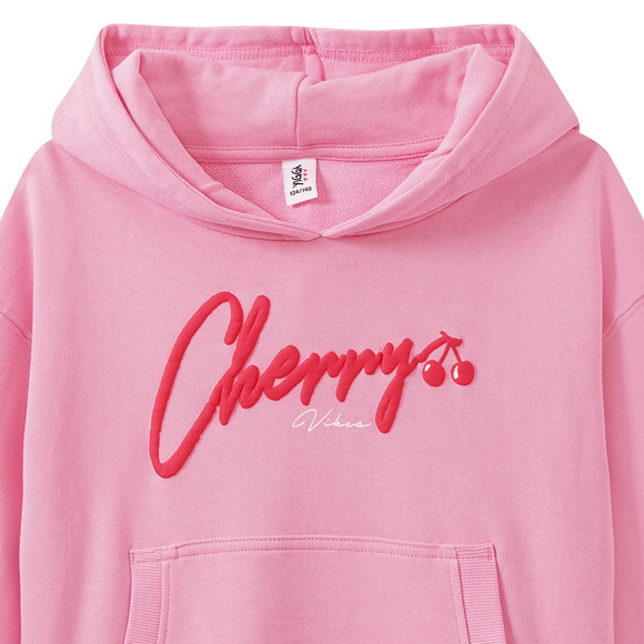 Mädchen Hoodie mit gummiertem Print