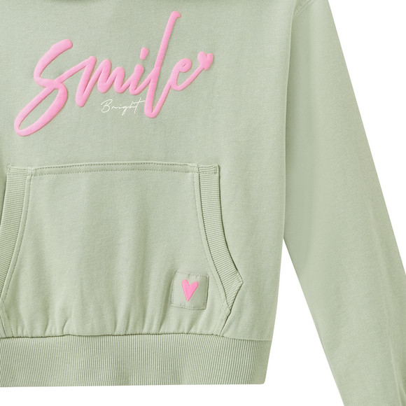 Mädchen Hoodie mit gummiertem Print