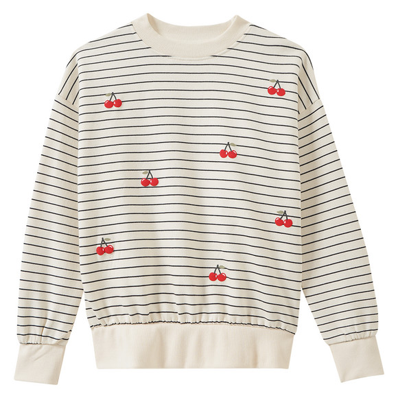 Mädchen Sweatshirt mit Allover-Print