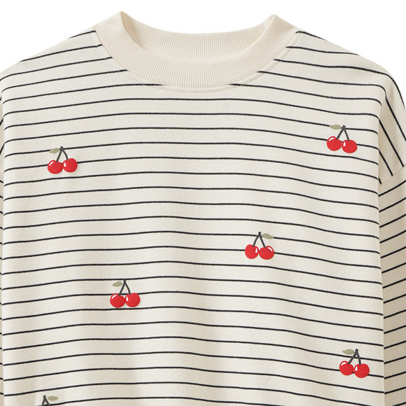 Mädchen Sweatshirt mit Allover-Print