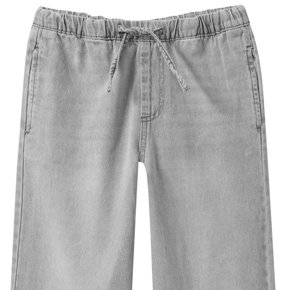 Mädchen Wide-Leg-Jeans mit Tunnelzug