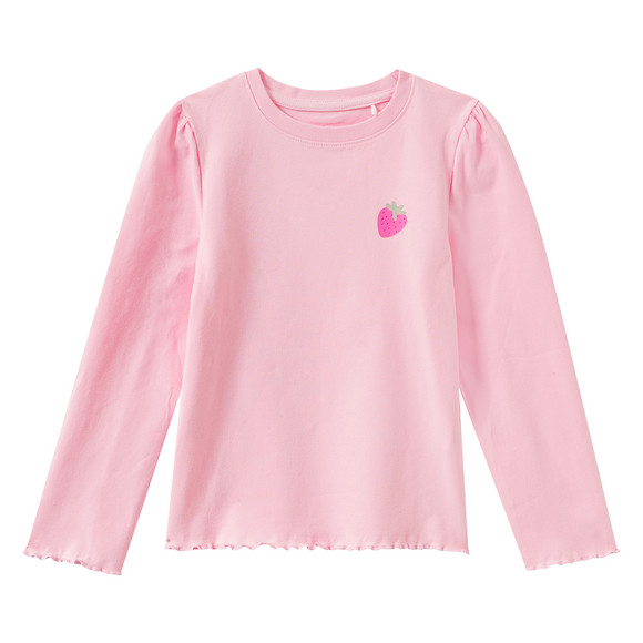 Mädchen Schlafanzug mit Erdbeer-Print