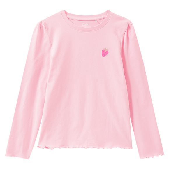 Mädchen Schlafanzug mit Erdbeer-Print