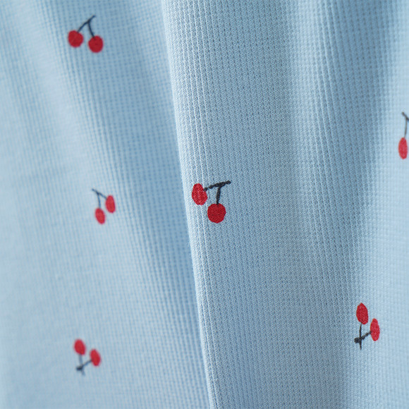 Mädchen Langarmshirt mit Kirsch-Allover