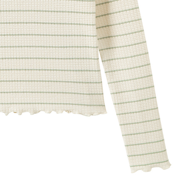 Mädchen Langarmshirt mit Struktur