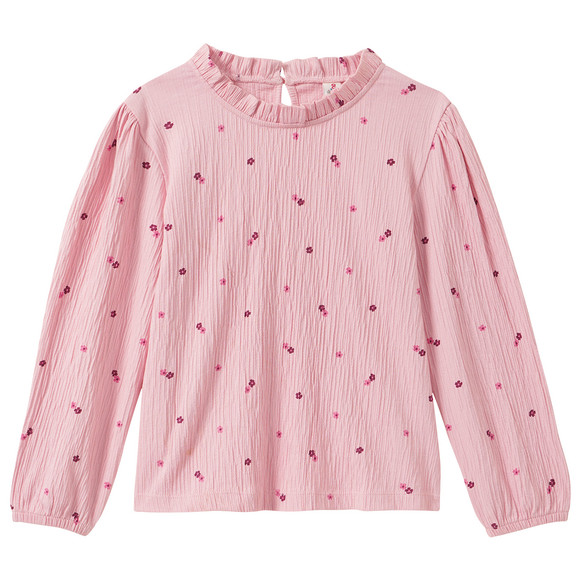 Mädchen Bluse mit Stehkragen