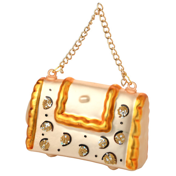 Boomdecoraties handtas beige