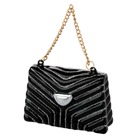 Boomdecoraties handtas zwart