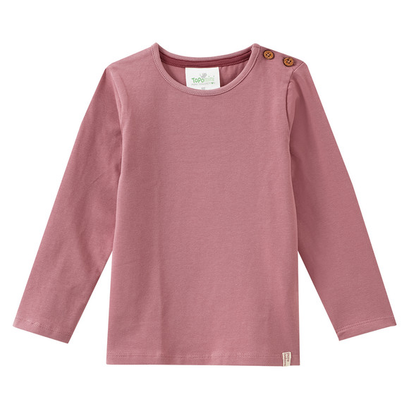 2 Baby Langarmshirts mit Blümchen