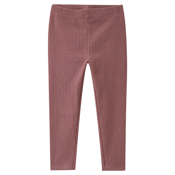 3 Baby Leggings mit Rippstruktur
