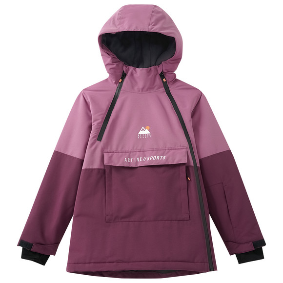 Mädchen Schneejacke mit Kängurutasche