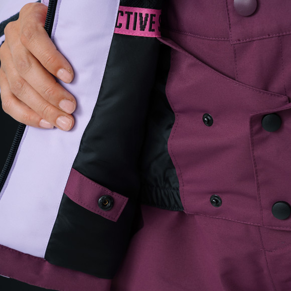 Sneeuwjas voor dames met colour blocking