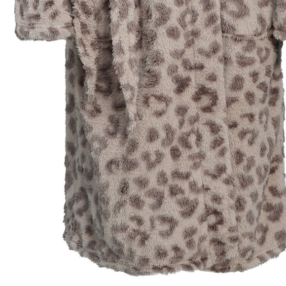 Damen Bademantel in Leo-Optik