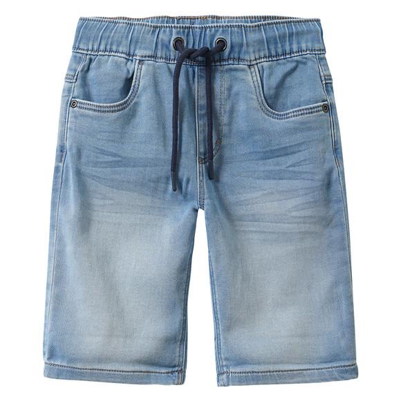 Jungen Jeansshorts mit Tunnelzug hellblau