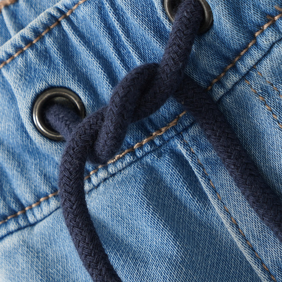 Jungen Jeansshorts mit Tunnelzug 