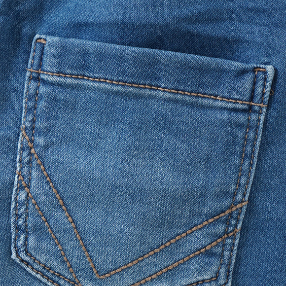 Jungen Jeansshorts mit Tunnelzug
