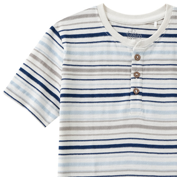 Jungen T-Shirt mit Knopfleiste