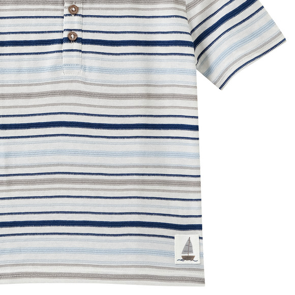 Jungen T-Shirt mit Knopfleiste