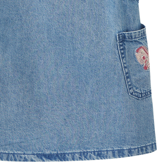 Mädchen Set aus Jeanslatzkleid und T-Shirt