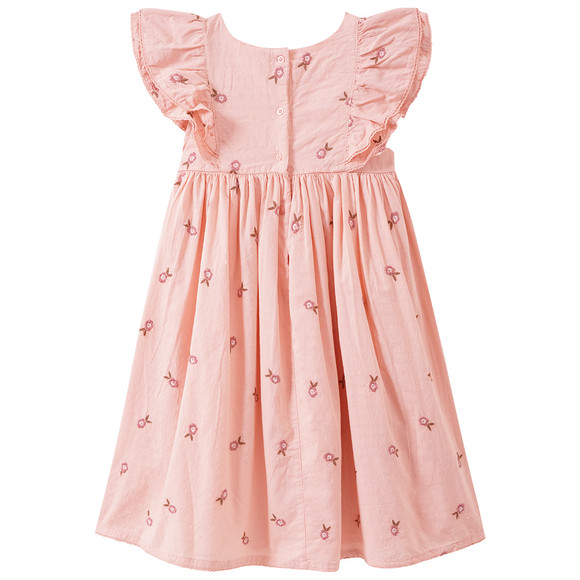 Mädchen Kleid mit gestickten Blumen