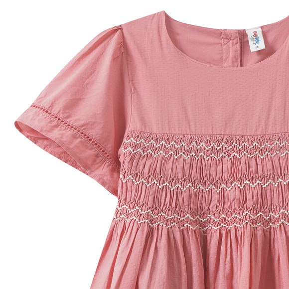 Mädchen Kleid mit Knöpfen