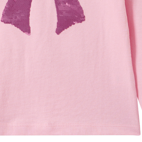 Mädchen Langarmshirt mit Wendepailletten