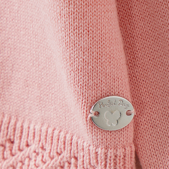 Mädchen Strickjacke in Unifarben
