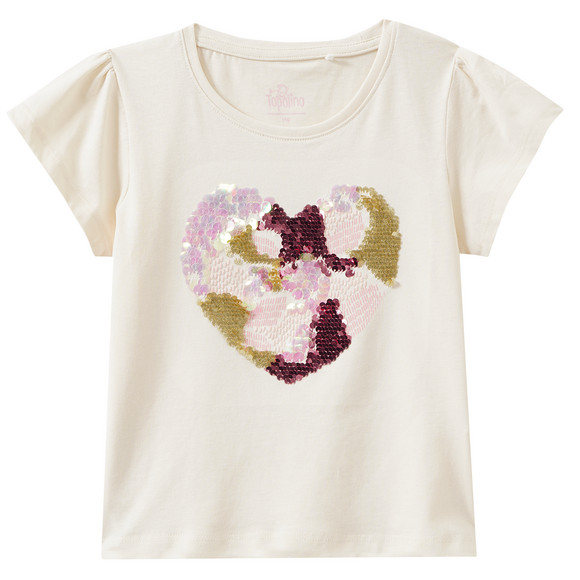 Mädchen T-Shirt mit Herz-Motiv