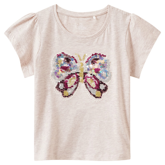 Mädchen T-Shirt mit Schmetterling-Motiv