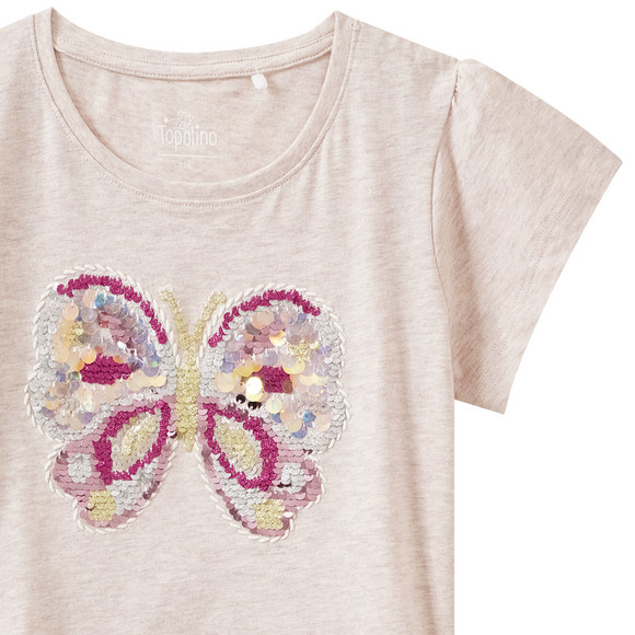 Mädchen T-Shirt mit Schmetterling-Motiv