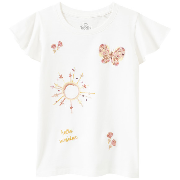 Mädchen T-Shirt mit Stickerei