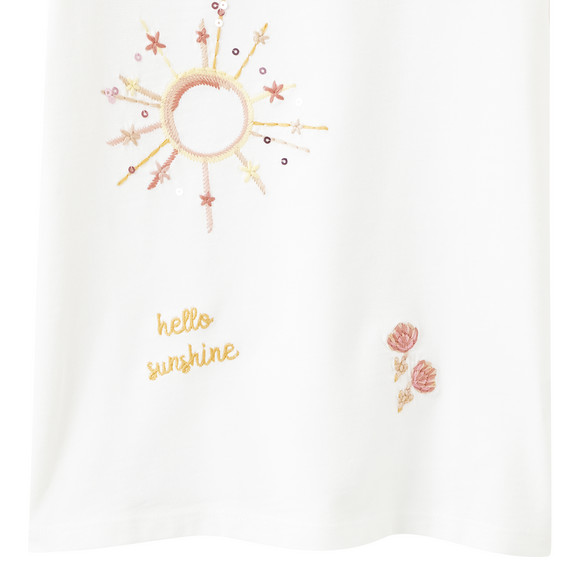 Mädchen T-Shirt mit Stickerei