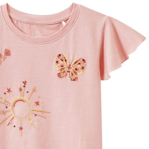 Mädchen T-Shirt mit Stickerei