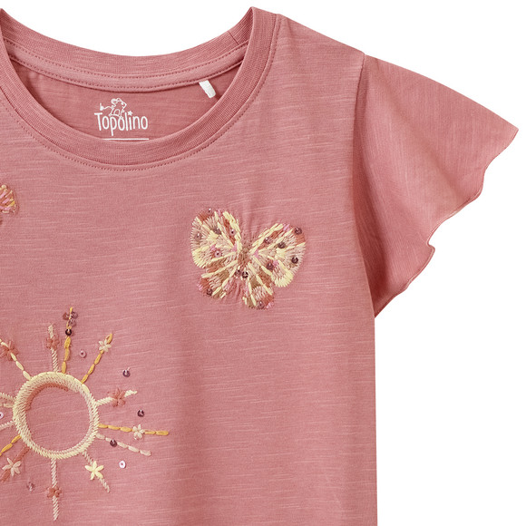 Mädchen T-Shirt mit Stickerei