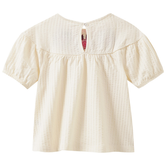 Mädchen T-Shirt mit Häkel-Applikation