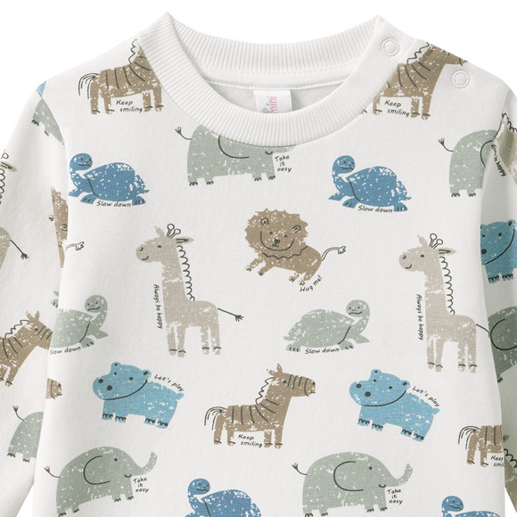 Baby Sweatshirt mit Tier-Prints