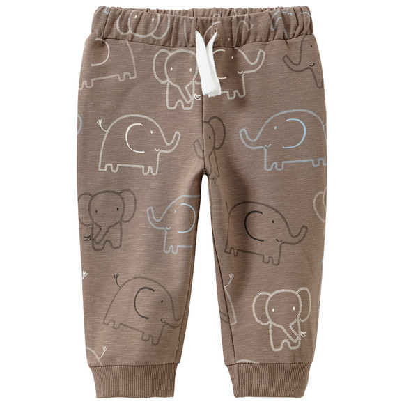 Baby Jogginghose mit Elefanten-Allover
