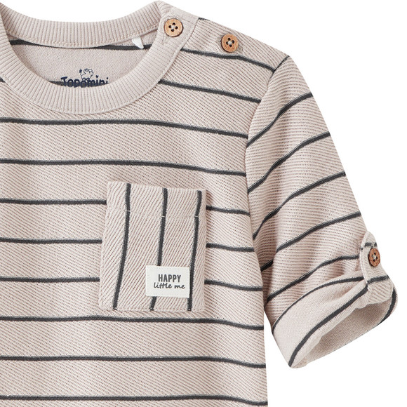 Baby Langarmshirt mit Struktur-Optik